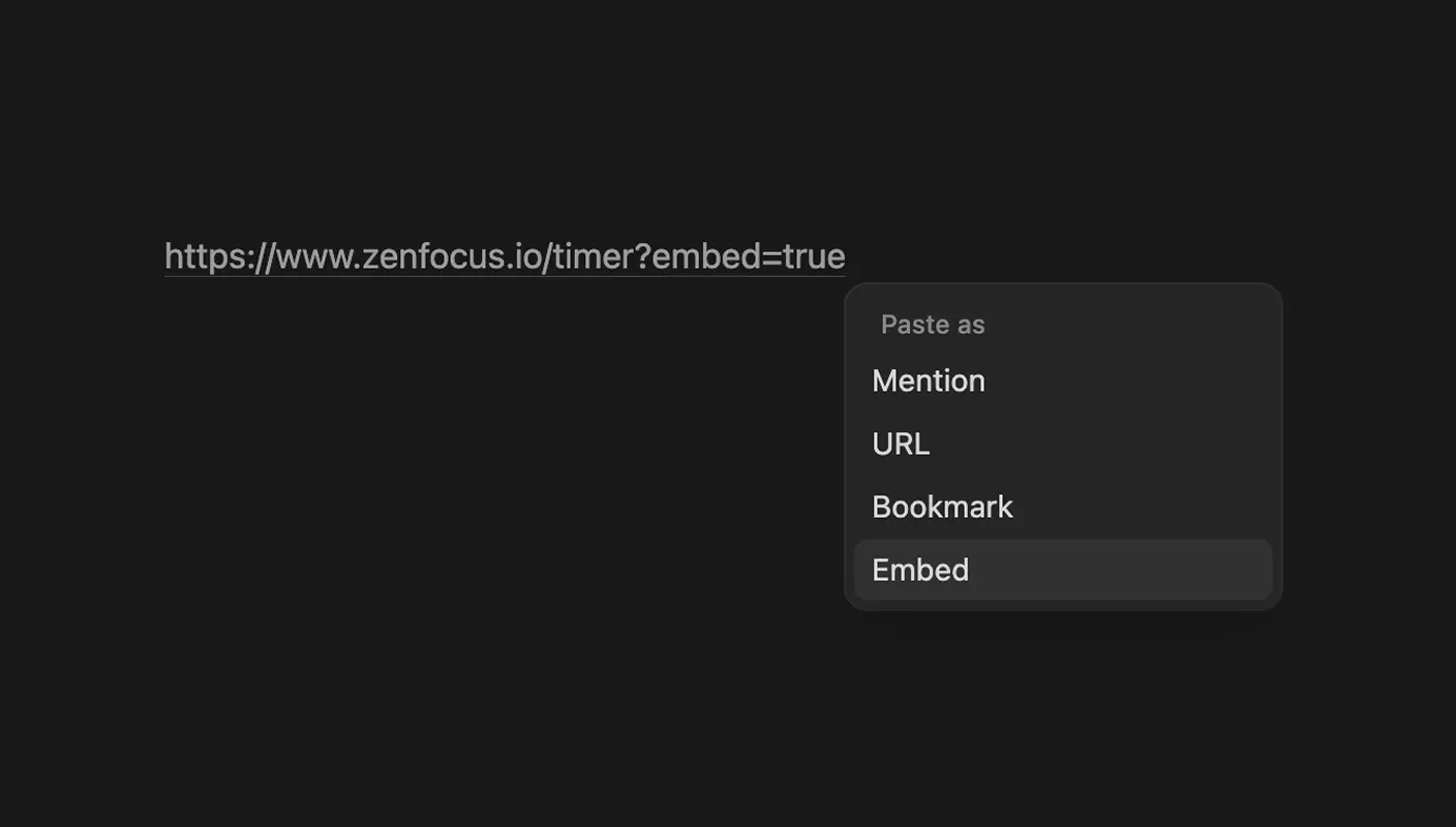 Embedding in the Notion page
